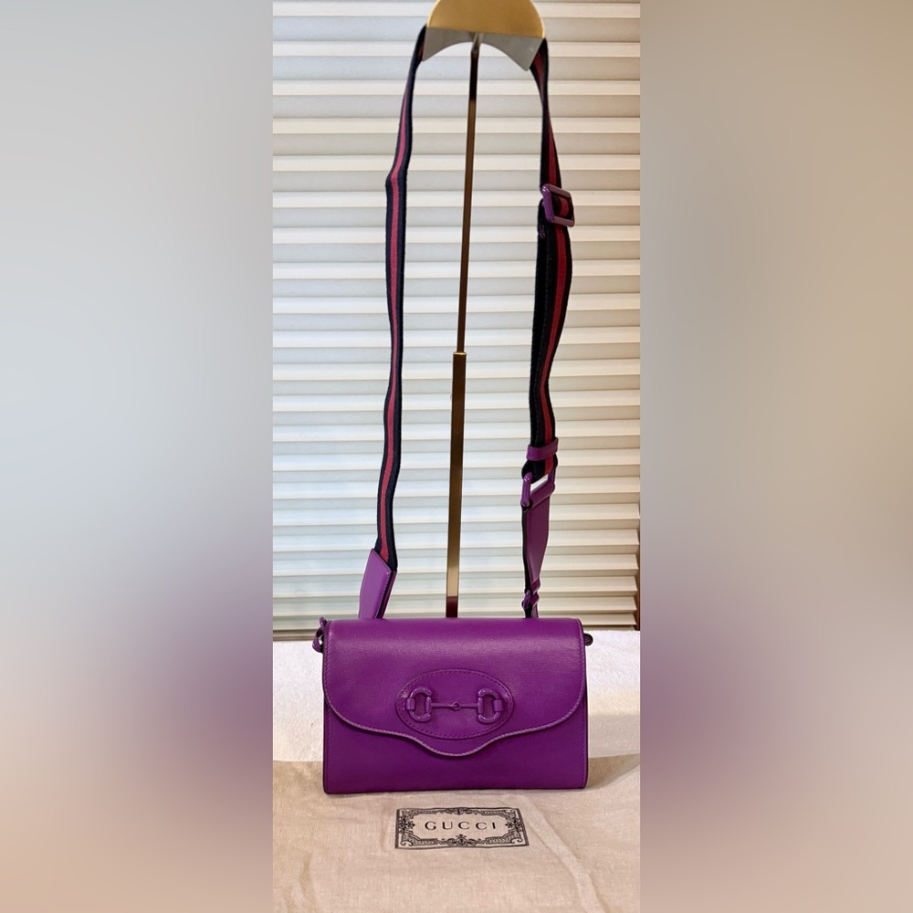 Gucci Purple Leather Women's Bag - Picture 2 of 11